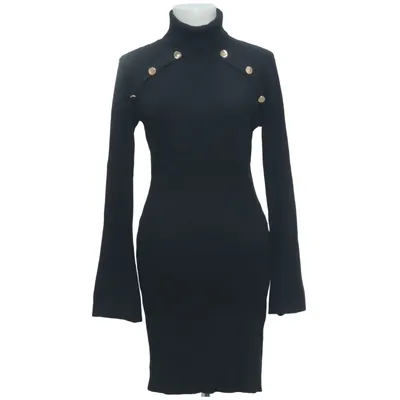Jurk met col (Zwart) van Lipsy London Polyester, Viscose