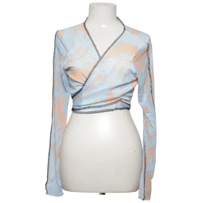 Haut portefeuille (Bleu, Orange, Blanc) de Missguided Plus Élasthane, Polyester