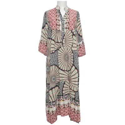 Maxikjole (Sort, Flerfarvet) fra Maria Viscose