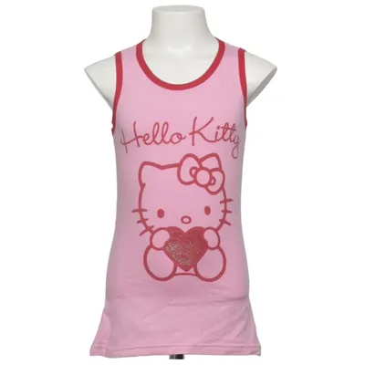 Tank Top (Pink, Red) from Hello Kitty Cotton, Elastane