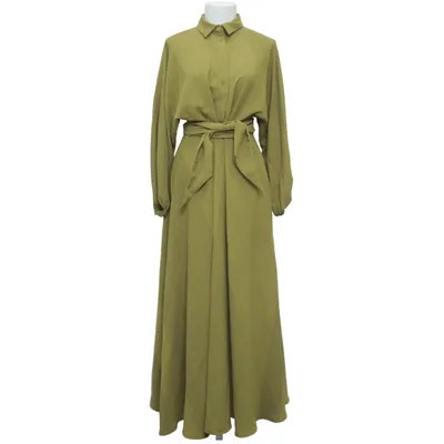 Omlottklänning (Grön) från Meri Polyester