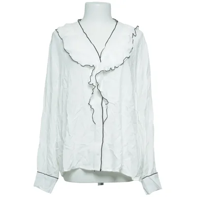 Blouse (White, Black) from Women Viscose