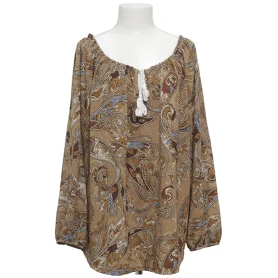 Blouse (Marron, Multicolore) de Made in italy Élasthane, Polyester