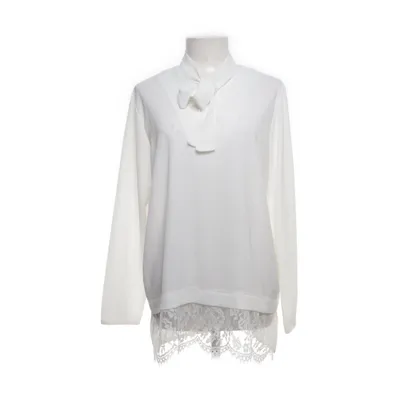 Pussy bow blouse (White) from Monaco Elastane, Polyester