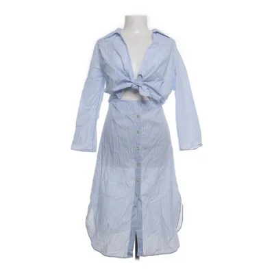 Blousejurk (Blauw, Wit) van Zara Woman Katoen, Polyester