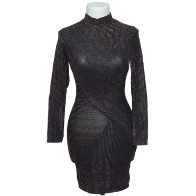 Jurk (Zwart, Meerkleurig) van New Look Elastaan, Metallvezel, Polyester
