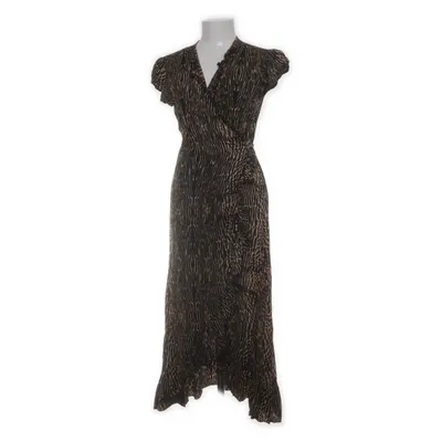 Omlottklänning (Svart, Brun, Vit) från SALT Viskos