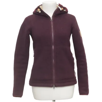 Hoodie (Purple) from Fjällräven Acrylic, Cotton, Polyamide, Polyester, Wool