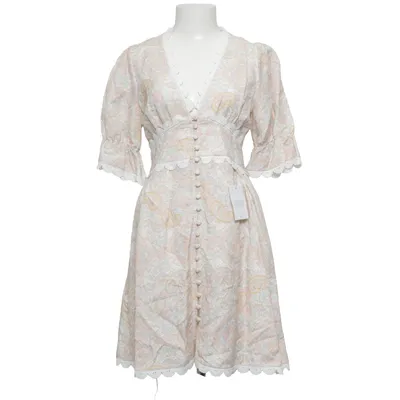 Dress (Beige, Multicolored) from By Malina Linen, Viscose