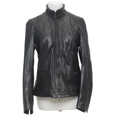 Veste en cuir (Noir) de Molltan Cuir, Polyester
