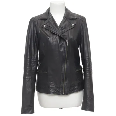 Bikerjack (Zwart) van Cole Haan Leer, Polyester