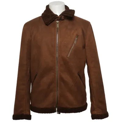 Shearlingjacka (Brun) från Zara Man Polyester