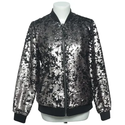 Bomber jacket (Black, Silver) from Guess Polyester