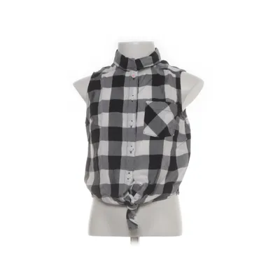 Kortärmad skjorta (Svart, Vit) från H&M Viskos