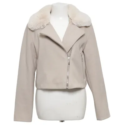 Veste en peau de mouton retournée (Beige) de Barrels and Oil Polyester