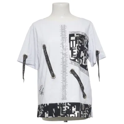 T-shirt (Blanc, Noir) de CHR Élasthane, Viscose