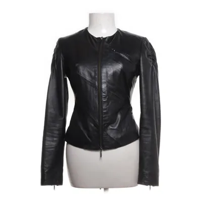 Leather jacket (Black) from OCHNIK Polyester, Leather, Viscose
