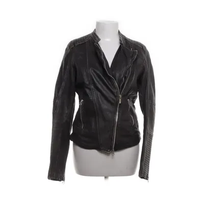 Bikerjack (Zwart) van Goosecraft Leer, Polyester