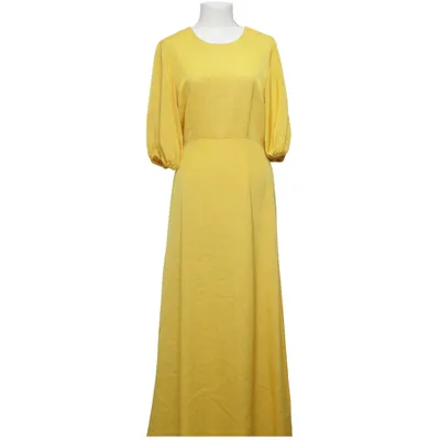 Robe longue (Jaune) de Stine Goya Acétate, Fibre métallique, Polyester