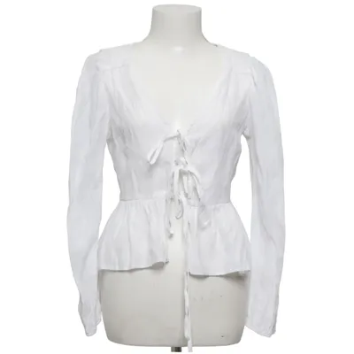 Wrap blouse (White) from Topshop
