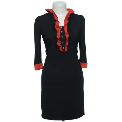 Dress (Black, Red) from Miss Classic Cotton, Polyester