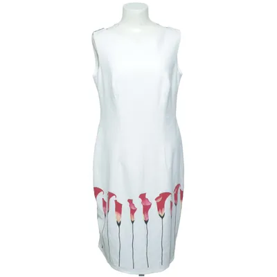 Dress (White, Red) from Fascino