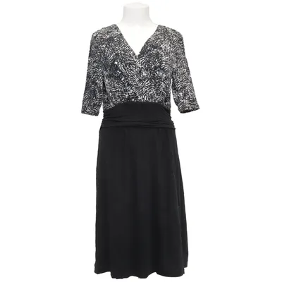 Jurk (Zwart, Beige) van Story Elastaan, Viscose