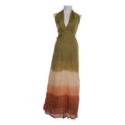 Halterneck-kjole (Grøn, Orange, Hvid) fra Massimo Dutti Linned, Polyester, Viscose