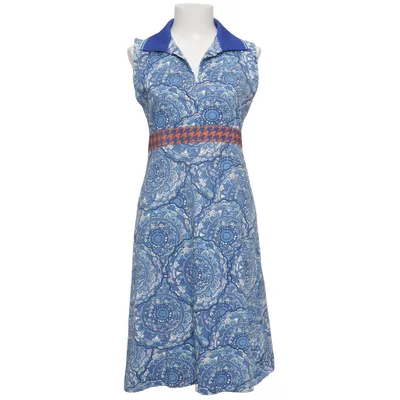 Robe (Bleu, Blanc) de Margot Coton, Élasthane