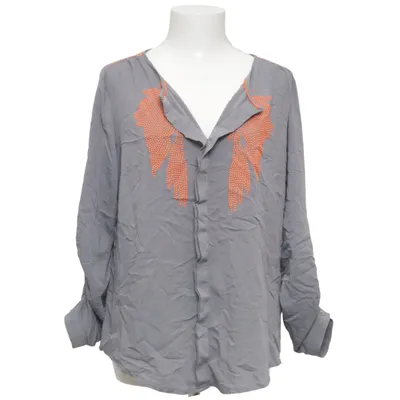 Blus (Grå, Orange) från Culture Polyester, Viskos