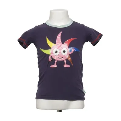 T-shirt (Blå, Flerfärgad) från Me&i Elastan, Ekologisk bomull