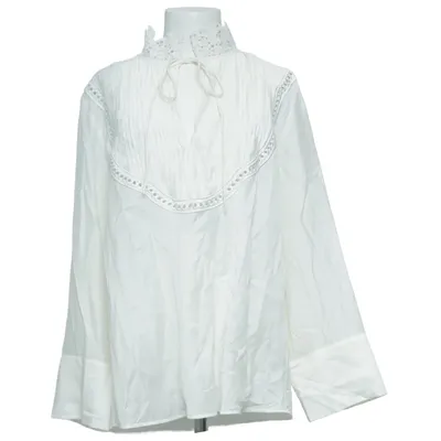 Bluse (Beige) fra H&M Edition Lyocell, Viscose, Polyester, Linned