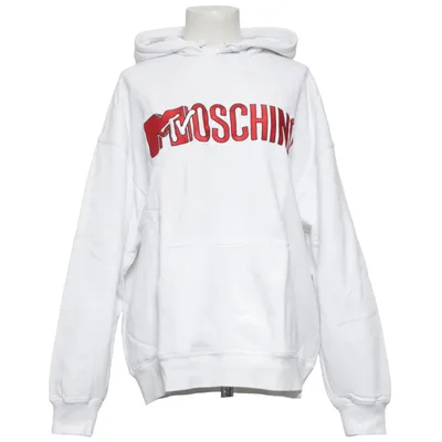 Huvtröja (Vit, Röd) från H&M x Moschino Bomull