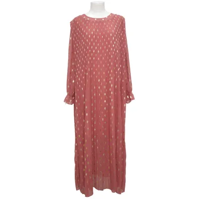 Maxi jurk (Roze, Goud) van Lusa Elastaan, Polyester