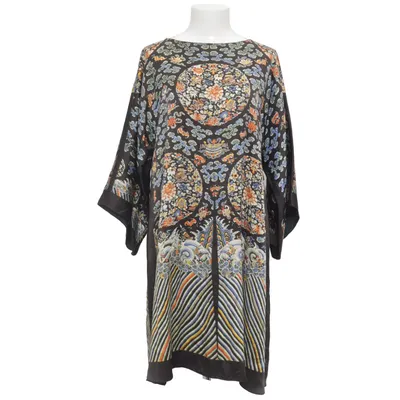 Kaftan (Black, Multicolored) from Blumarine Silk