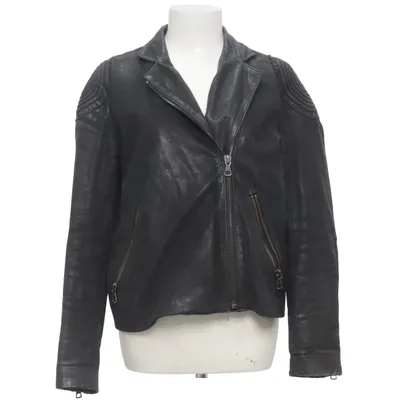 Biker jacket (Black) from WHYRED Leather, Polyester, Viscose