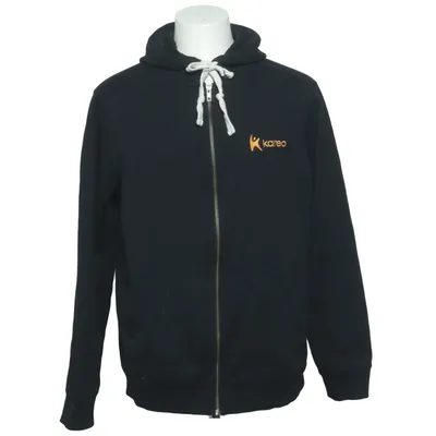 Capuchon sweater (Zwart) van District Gerecycled katoen, Gerecycled polyester