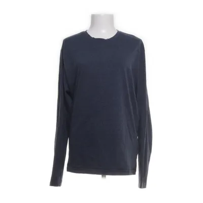 Langærmet t-shirt (Blå) fra H&M Bomuld, Elastan
