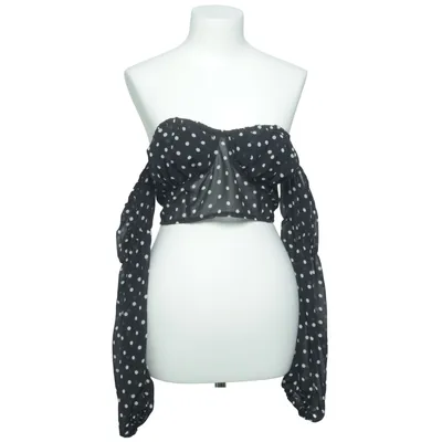 Crop top (Zwart, Wit) van PrettyLittleThing Polyester