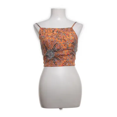 Halternecktopp (Orange, Flerfärgad)