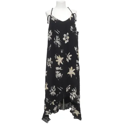 Wrap dress (Black, Beige) from Silbor Viscose