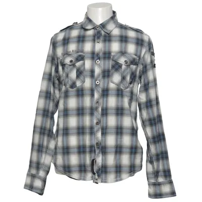 Shirt (Blue, White, Gray) from Fox Cotton