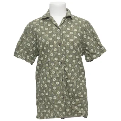 Kortærmet skjorte (Grøn, Beige) fra Premium by Jack & Jones Bomuld, Viscose