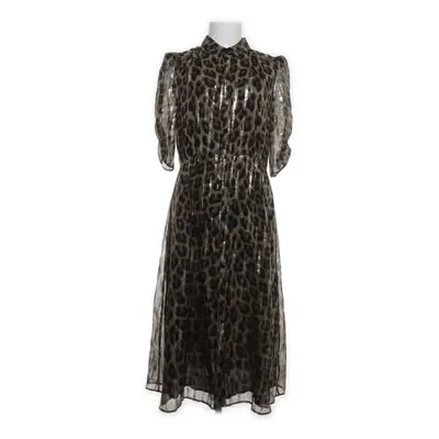 Robe longue (Noir, Or, Multicolore) de Ba&sh Fibre métallique, Soie, Viscose