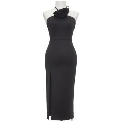 Maxi dress (Black) from D&M Elastane, Polyester