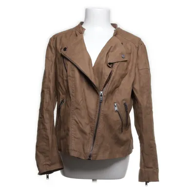 Biker jacket (Brown) from ONLY Carmakoma Viscose, Polyurethane, Polyester