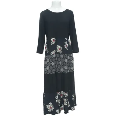 Robe (Noir, Multicolore) de Mongul Polyester, Viscose