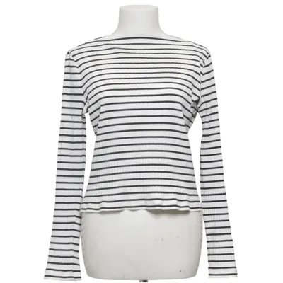 Lange mouwen shirt (Wit, Zwart) van & Other Stories Katoen, Elastaan
