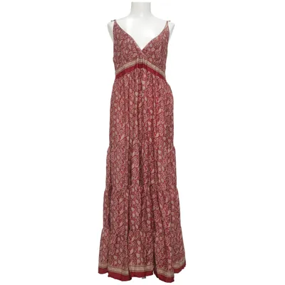 Robe longue (Rouge, Beige) de Coline Polyester
