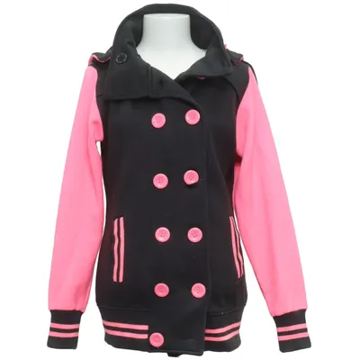 Collegejacka (Svart, Rosa) från Malaika Bomull, Polyester